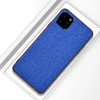 Cloth Texture PC + TPU Hybrid Case Cover for iPhone 11 Pro 5.8 inch - Dark Blue
