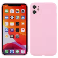 X-LEVEL Anti-Drop Liquid Silicone Solid Color Anti-scratch Phone Covering Shell for iPhone 11 6.1-inch (2019) - Pink