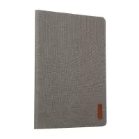 JFPTC Cloth Texture Smart Stand Leather Tablet Case Shell for iPad 10.2 (2021)/(2020)/(2019) - Dark Grey