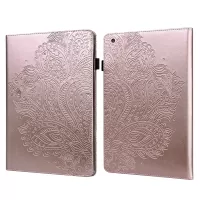 Leather Tablet Protective Shell with Peacock Flower Pattern Imprinting for iPad mini 4/(2019) 7.9 inch - Rose Gold