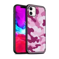 NXE Camouflage Pattern PC TPU Hybrid Shell Case for iPhone 12 mini - Pink