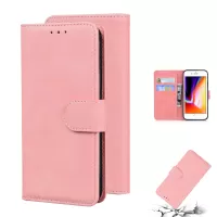 Leather Wallet Stand Phone Case for iPhone 7/8/SE (2020)/SE (2022) - Pink