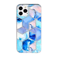 Pretty Geometric Flash Powder Pattern PC TPU Case for iPhone 12/12 Pro Cover - Style G