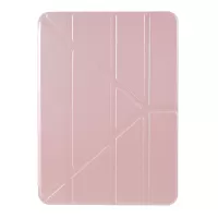 Origami Stand Smart Leather Shell Case for iPad Air (2020)/Air (2022) - Pink
