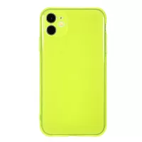 Fluorescence Series Glitter Powder TPU Phone Case for iPhone 11 6.1 inch - Yellowgreen