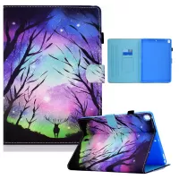 Pattern Printing Leather Shell for iPad 10.2 (2021)/(2020)/(2019)/iPad Pro 10.5-inch (2017)/Air 10.5 inch (2019) Card Holder Stand Case - Style A