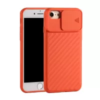 Soft TPU Phone Case with Removable Lens Protective Shield for iPhone 7 / 8 / SE (2020) / SE (2022) 4.7 inch - Orange