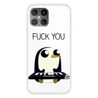 Pattern Printing Cover Soft TPU Phone Case for iPhone 12 mini - Penguin