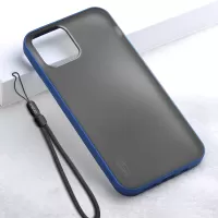 X-LEVEL Matte Texture TPU + Plastic Hybrid Protector Phone Cover for iPhone 12 Pro / 12 Case - Blue