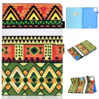 Pattern Printing Leather Card Holder Tablet Shell for iPad Pro 11-inch (2021)/Air (2020)/Air (2022) - Geometric Patterns