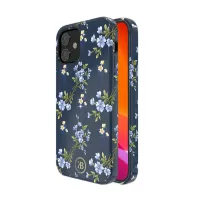 KINGXBAR Pattern Printing PC+TPU Phone Case for iPhone 12 mini 5.4 inch - Beautiful Flower