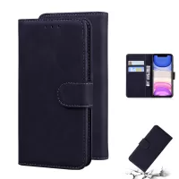 Leather Wallet Stand Phone Case for iPhone 11 - Black