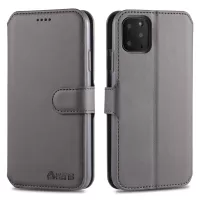 AZNS Wallet Leather Stand Case for iPhone 12 mini 5.4 inch - Grey