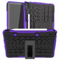 PC + TPU Anti-slip Hybrid Shell with Kickstand for iPad Air (2020)/Air (2022) - Purple