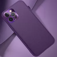 FUKELAI for iPhone 12 Pro Max CD Veins PC + TPU Hybrid Cover [Precise Camera Cut-out Hole] - Purple