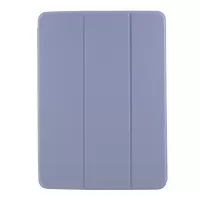 For iPad Air (2020)/Air (2022) Cover Tri-fold Stand Smart Magnetic Leather Case - Purple