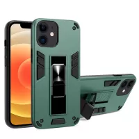 Hidden Kickstand TPU + PC Phone Case for iPhone 12 mini - Green