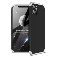 GKK Frosted Three-Stage Combination Hard PC Phone Cover Case for iPhone 12 Pro - Black/White