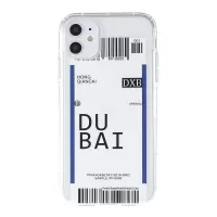 Travel City Boarding Pass TPU Protective Case for iPhone 12 mini - DUBAI
