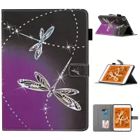 Pattern Printing Leather Card Slots Tablet Cover Case for iPad Mini 1/2/3/4/5 - Dragonfly