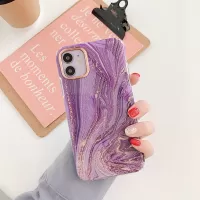 Galactics Series Gleaming Marble Pattern TPU Phone Cover for iPhone 12/12 Pro - Style B