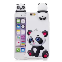 3D Cute Doll Pattern Printing TPU Case Cover Shell for iPhone 6s Plus / 6 Plus - Adorable Panda