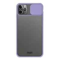 MOFI XINDUN Series Shockproof PC+TPU Back Case with Lens Protective Slide Shield for iPhone 11 Pro Max 6.5-inch - Purple