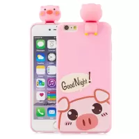 3D Cute Doll Patterned TPU Cell Phone Case for iPhone 6s / 6 4.7-inch - Pig