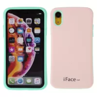 IFACE MALL Macaron Series PC + TPU Hybrid Case for iPhone XR 6.1 inch - Pink/Green