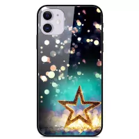Pattern Printing Tempered Glass + TPU + PC Combo Phone Case for iPhone 12 mini - Stars
