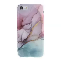 Marble Pattern IMD TPU Shell for iPhone 8/7/SE (2020)/SE (2022) Case Four-corner Anti-fall - Style C