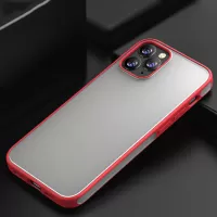Jazz Series Hard Acrylic + TPU Hybrid Shell Phone Protective Case for iPhone 12 Pro/iPhone 12 - Red