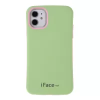 IFACE MALL Macaron Series PC + TPU Hybrid Cover for iPhone 11 6.1 inch - Green/Pink