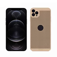 MOFI Hard PC Hollow Design Phone Cover Shell for iPhone 12 Pro Max - Gold
