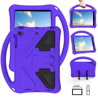 Kickstand Design Shock-Absorbed Handheld EVA Case for iPad mini 4/(2019) 7.9 inch - Purple