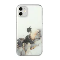 Precise Hole Opening Marble Pattern Soft TPU Straight Edge Case for iPhone 12 - Style F