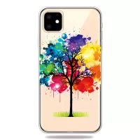 Pattern Printing Clear TPU Phone Cover for iPhone 11 6.1 inch (2019) - Tree