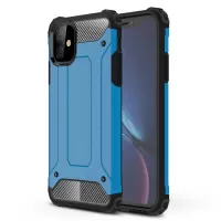 For iPhone 11 6.1 inch (2019) Dual Layer Protection Shockproof Phone Case PC+Flexible TPU Back Cover - Blue