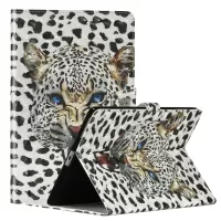 Light Spot Decor Pattern Printing Leather Shell Stand Tablet Case for iPad 4/3/2 - Leopard