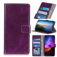 Crazy Horse Leather Wallet Case for iPhone 11 6.1 inch (2019) - Purple