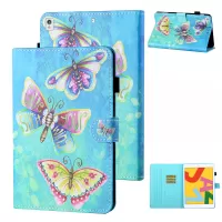 Patterned Leather Card Holder Stand Tablet Shell for iPad 10.2 (2021)/(2020)/(2019)/iPad Air 10.5 inch (2019)/iPad Pro 10.5-inch (2017) - Butterfly
