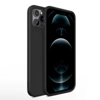 X-LEVEL Smooth Liquid Silicone Cell Phone Shock-Absorbed Case for iPhone 12/12 Pro - Black