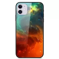 Pattern Printing Tempered Glass + TPU + PC Combo Phone Case for iPhone 12 mini - Color Cloud