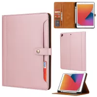 PU Leather Wallet Tablet Case with Pen Slot for iPad Air (2013)/Air 2/9.7-inch (2017)/9.7-inch (2018) - Pink