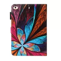 Pattern Printing Leather Wallet Case for iPad mini (2019) 7.9 inch - Colorful Flower