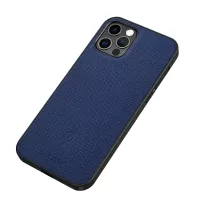 SULADA Magnetic Absorbing PU Leather Coated TPU Case for iPhone 12/12 Pro - Blue