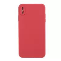 Matte Skin Soft Silicone Phone Case for iPhone XS/X 5.8-inch - Red