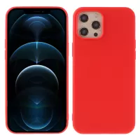 X-LEVEL Anti-scratch Liquid Silicone Back Cover for iPhone 12 Pro Max 6.7-inch - Red