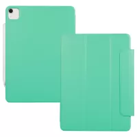 Magnetic Movable Buckle + Hard PC + PU Leather Tablet Cover Shell for iPad Pro 12.9-inch (2018)/(2020) - Green