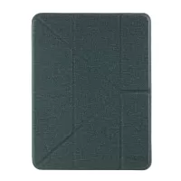 MUTURAL Origami Stand Design Leather Case with Pen Slot for iPad Air (2020)/Air (2022) - Green